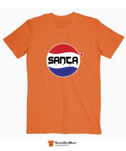 Santa Claus Pepsi Parody Funny T Shirt Orange
