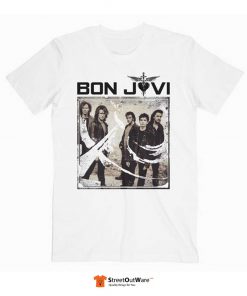 Bon Jovi Band T Shirt White