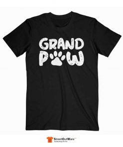 Funny Grand Paw Vintage Dogs Lovers T Shirt Black