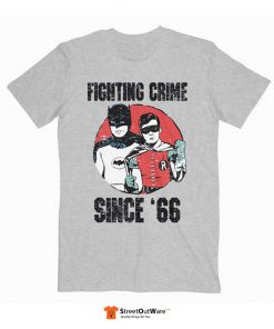 Batman Classic TV Series Since 66 T Shirt Grey