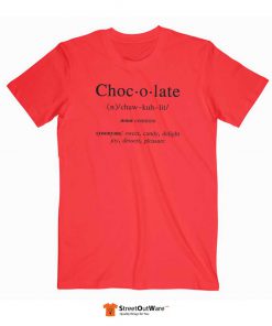 Chocolate Definition T Shirt Red