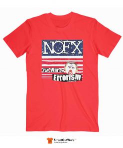 NOFX The War On Errorism Band T Shirt Red