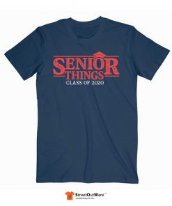 Senior Things Graduation T Shirt Navy Blue