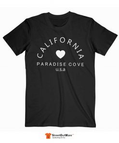 California Paradise Cove T Shirt Black