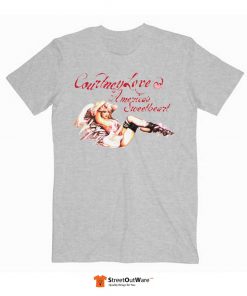 Courtney Love American Sweetheart Hole Band T Shirt Sport Grey
