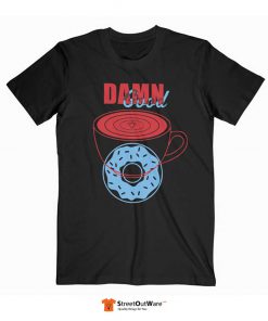 Twin Peaks Good Coffee and Donut T Shirt Black