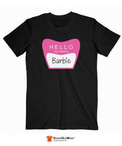 Hello My Name Is Barbie T Shirt Black