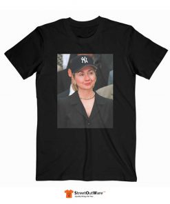 Hillary Clinton Yankees Hat Rihanna T Shirt Black