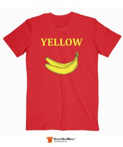 Banana Yellow T Shirt Red