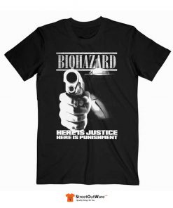 Biohazard Punishment Band T Shirt Black