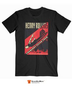 Henry Rollins Frequent Flyer Tour Band T Shirt Black