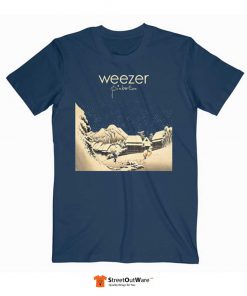 Weezer Pinkerton Band T Shirt Dark Blue