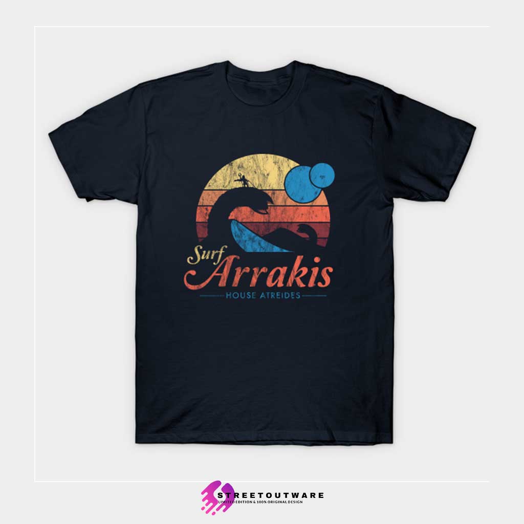 Visit Arrakis - Vintage Distressed Surf T-Shirt - Streetoutware.com